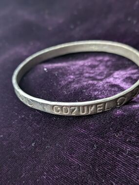 Vintage Taxco 925 Bangle Bracelet - Silver